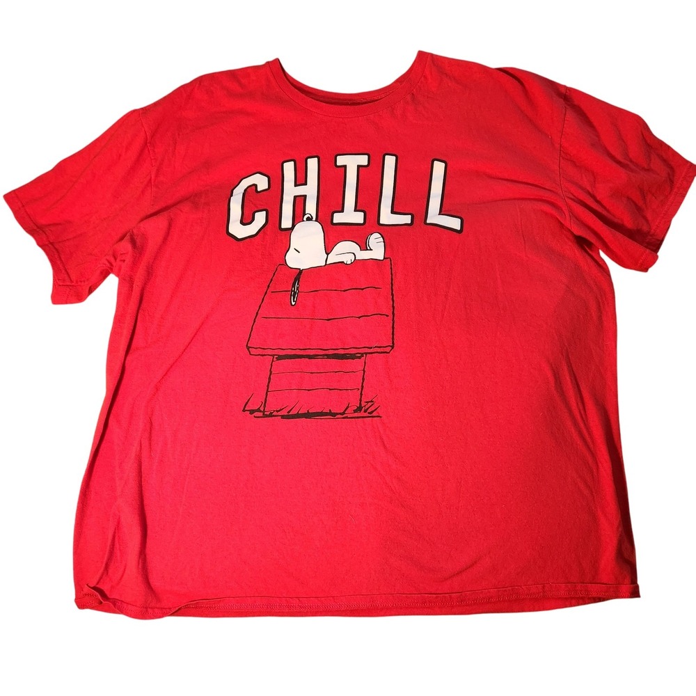 Peanuts‎ Snoopy Chill Shirt Mens 2XL Graphic Tee Cartoon Dog Comic 2017